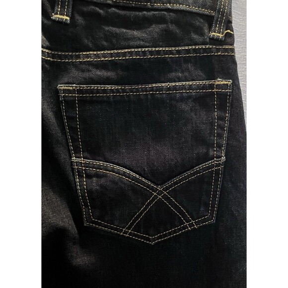 Rocker Denim Selvedge Unique Custom Made Straight Leg Jeans Mens 30x31 Dark Blue - Picture 4 of 8